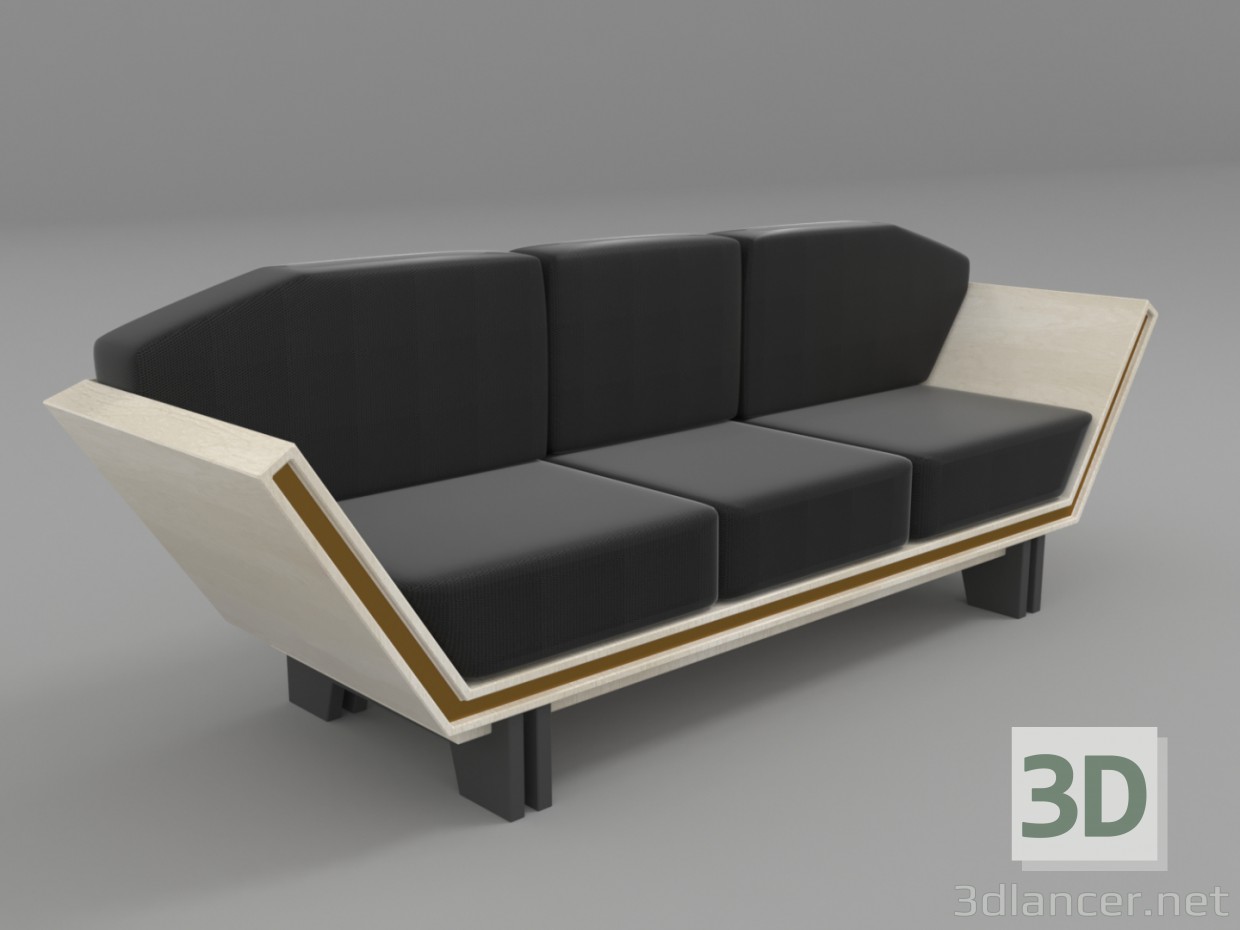 3d Modern sofa модель купить - ракурс