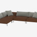 3D Modell Modular Ecksofa aus Leder - Vorschau