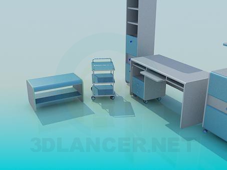 3d model Sistema de los muebles - vista previa