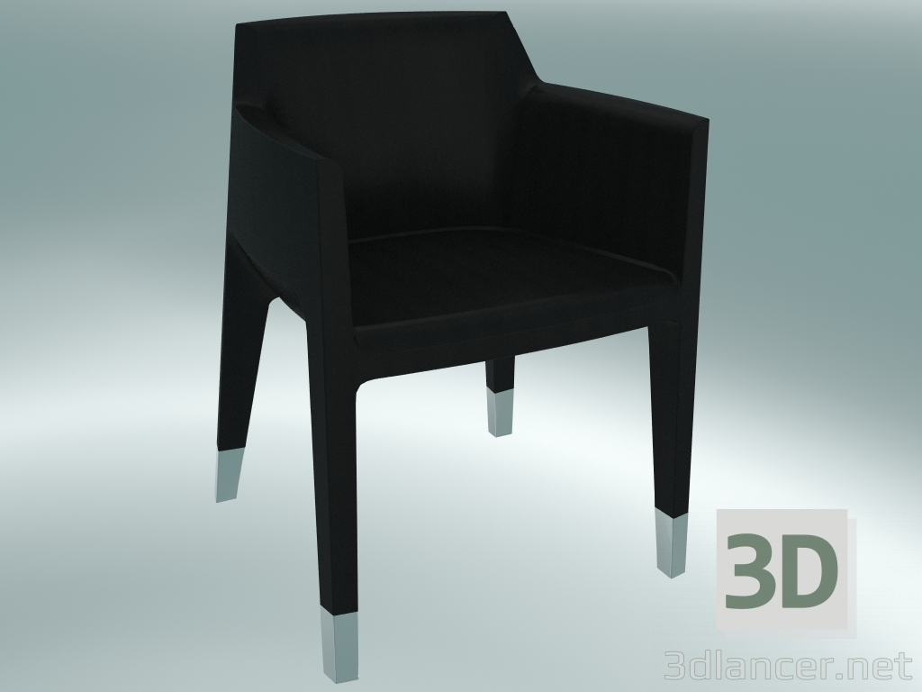 3d модель Крісло MON AMI armchair (1900-12, leather Florida 2002 black) – превью