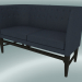 3d model Double sofa Mayor (AJ6, H 82cm, 62x138cm, Walnut, Divina - 793) - preview