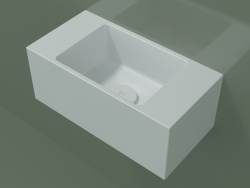 Wall-mounted washbasin Lavamani (02UL21101, Glacier White C01, L 40, P 20, H 16 cm)