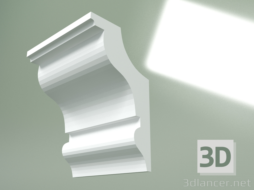 Modelo 3d Cornija de gesso (plinto de teto) KT384 - preview