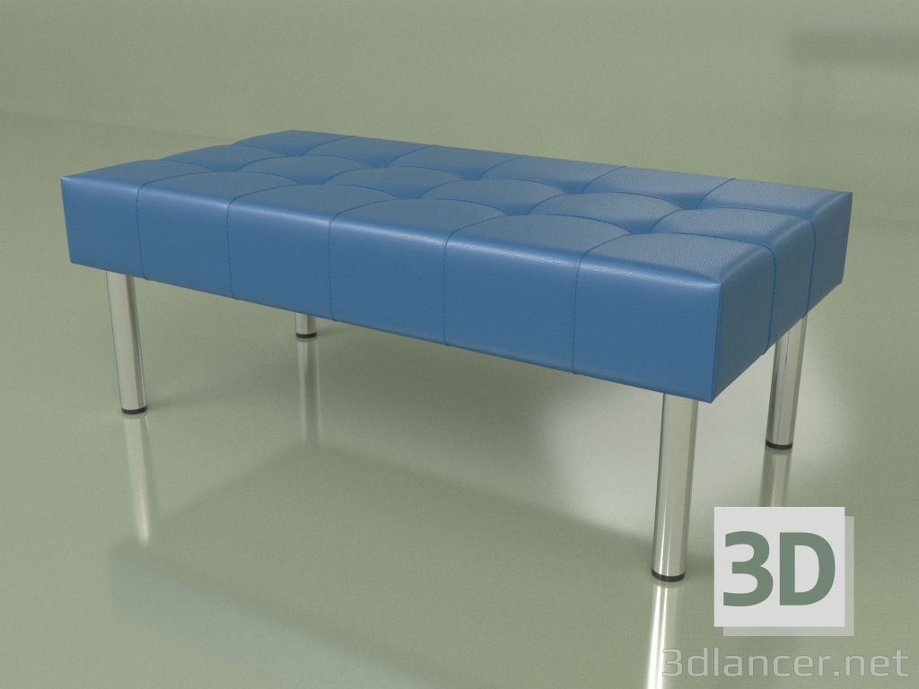 3d model Banquet double Business (Blue leather) - preview