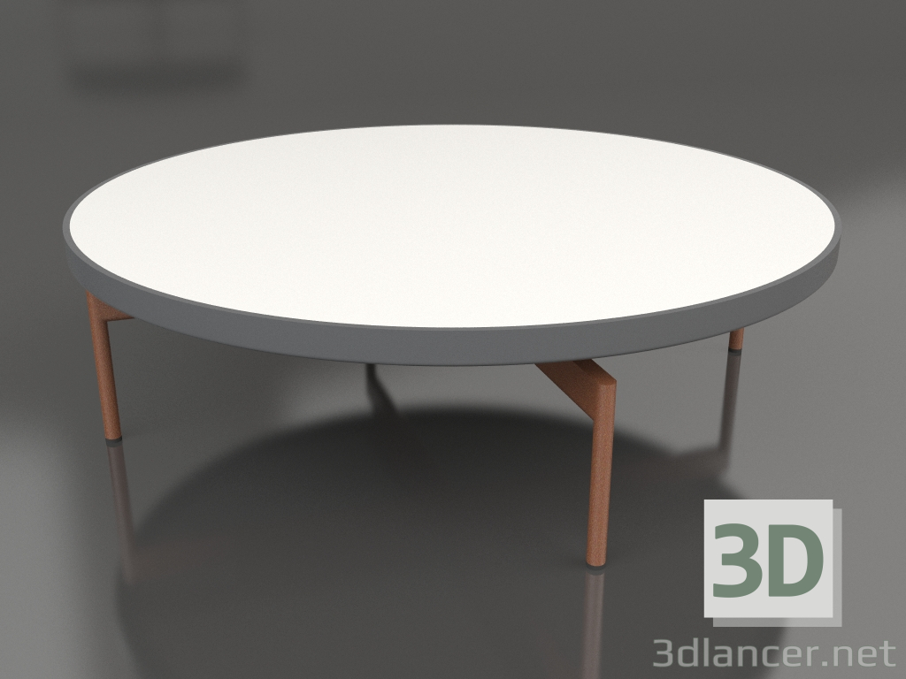 3d model Mesa de centro redonda Ø120 (Antracita, DEKTON Zenith) - vista previa