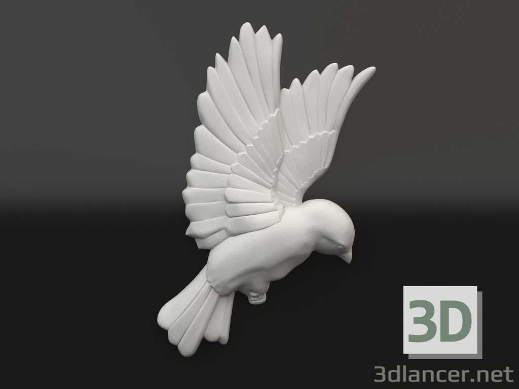 Modelo 3d Elemento decorativo de gesso DE 061 17 (119x183x21) - preview