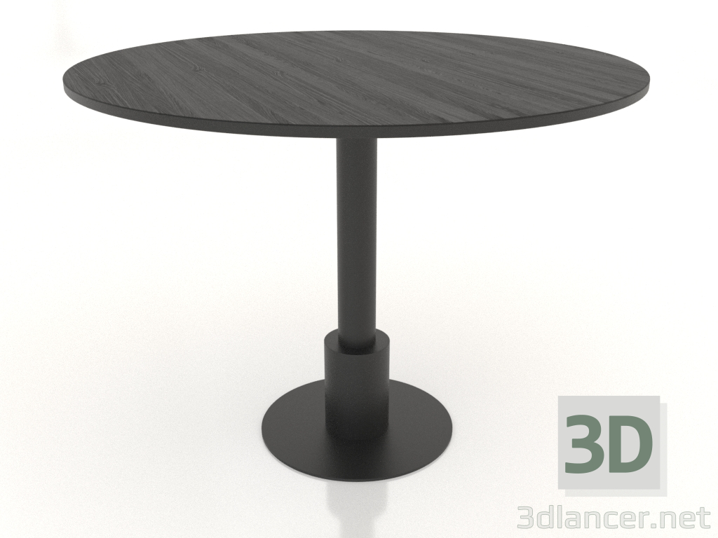 3D modeli Yemek masası Ø 1000 mm (siyah RAL 9005) - önizleme