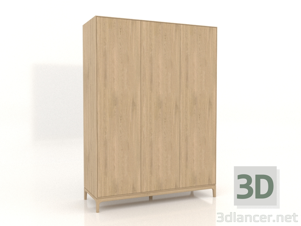 modello 3D Armadio FARGO 1600x600x2200 mm (rovere schiarito) - anteprima