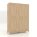 modello 3D Armadio FARGO 1600x600x2200 mm (rovere schiarito) - anteprima