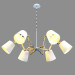 modello 3D Lampadario A5703LM-6WH - anteprima