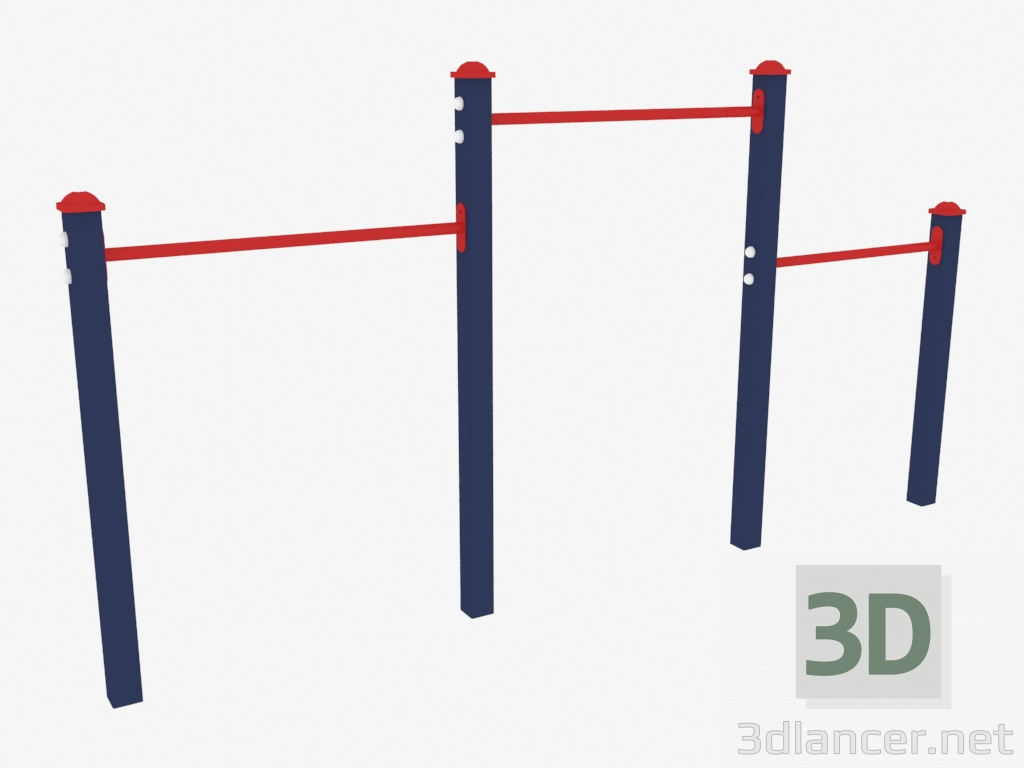 3d model Triple bar (7904) - preview