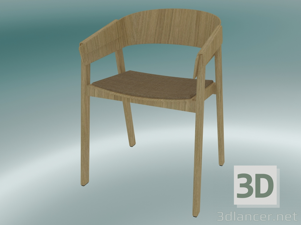 3d model Funda de silla (Remix 252, roble) - vista previa