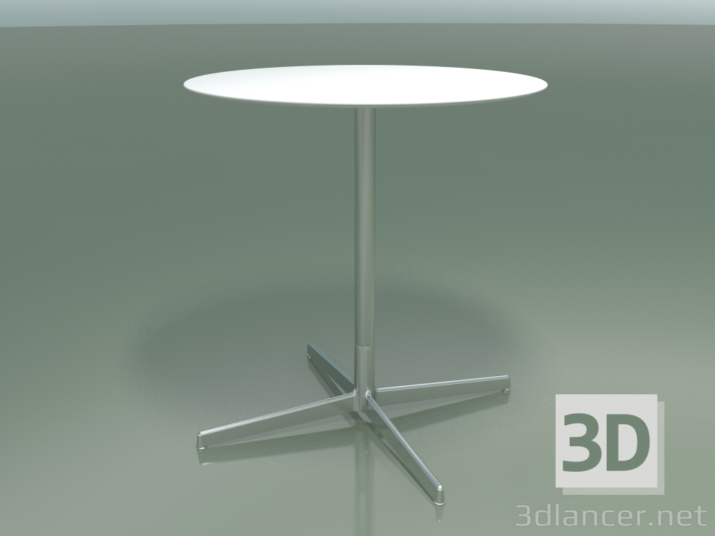 3D modeli Yuvarlak masa 5553 (H 72.5 - Ø 69 cm, Beyaz, LU1) - önizleme