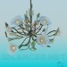 3d model Bouquet chandelier and wall brackets included - preview