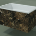 3d model Wall-mounted washbasin (02R142301, Emperador M06, L 72, P 48, H 36 cm) - preview