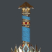 3d Fantasy sword 25 with scabbard 3d model model buy - render