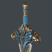 3d Fantasy sword 25 with scabbard 3d model model buy - render