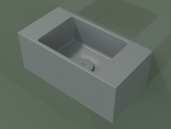 Wall-mounted washbasin Lavamani (02UL21101, Silver Gray C35, L 40, P 20, H 16 cm)