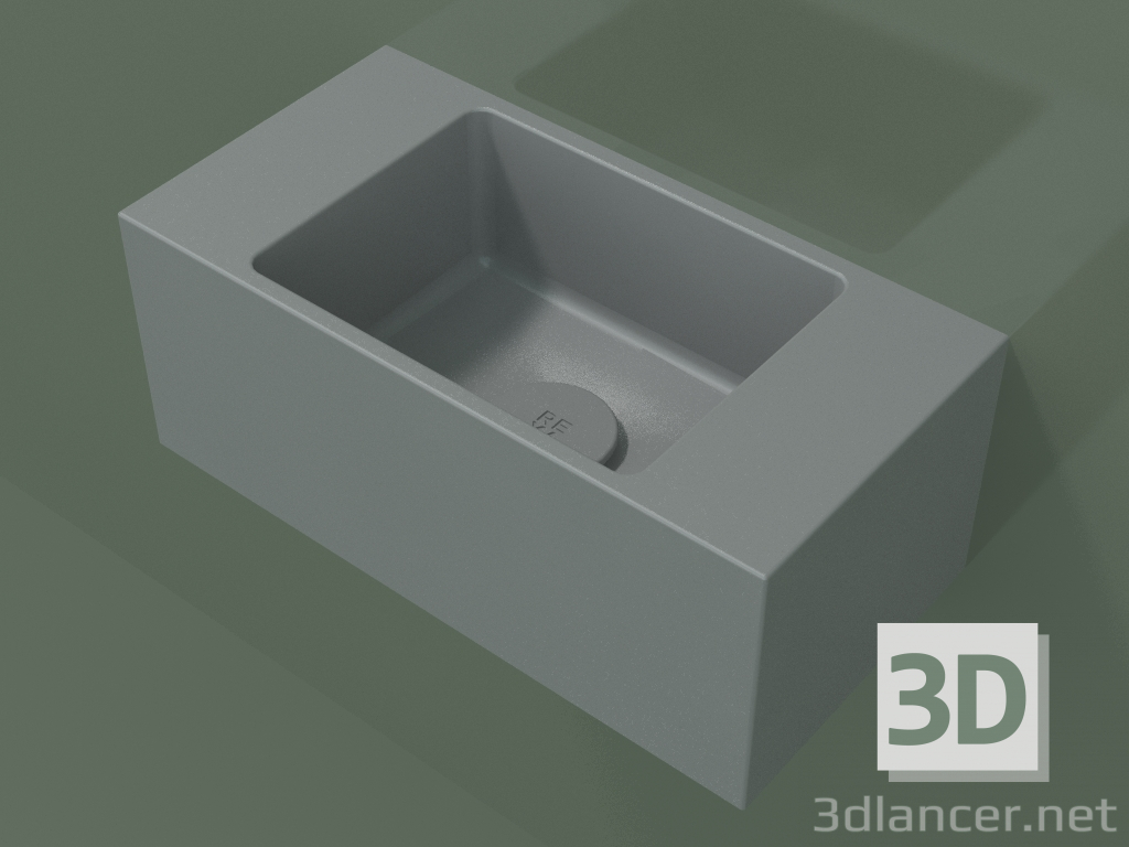 3d model Lavabo de pared Lavamani (02UL21101, Silver Grey C35, L 40, P 20, H 16 cm) - vista previa