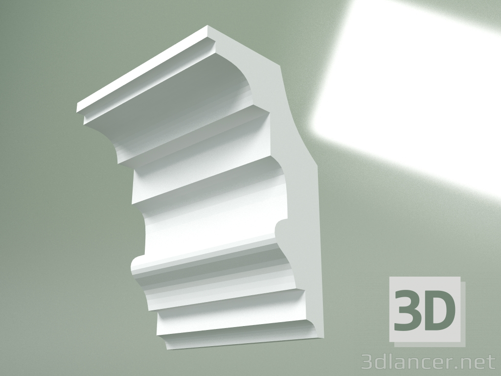 Modelo 3d Cornija de gesso (plinto de teto) KT385 - preview