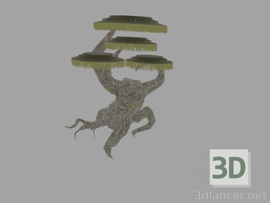 3d swamp tree model buy - render