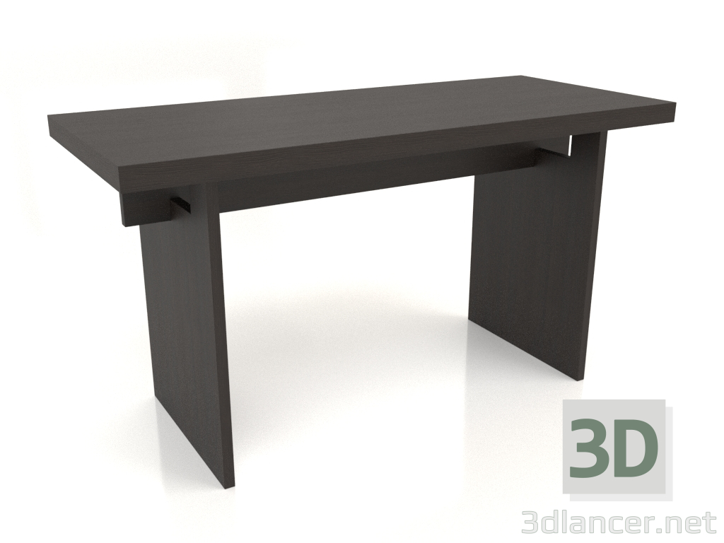 3d model Mesa de trabajo RT 13 (1400x600x750, madera marrón oscuro) - vista previa