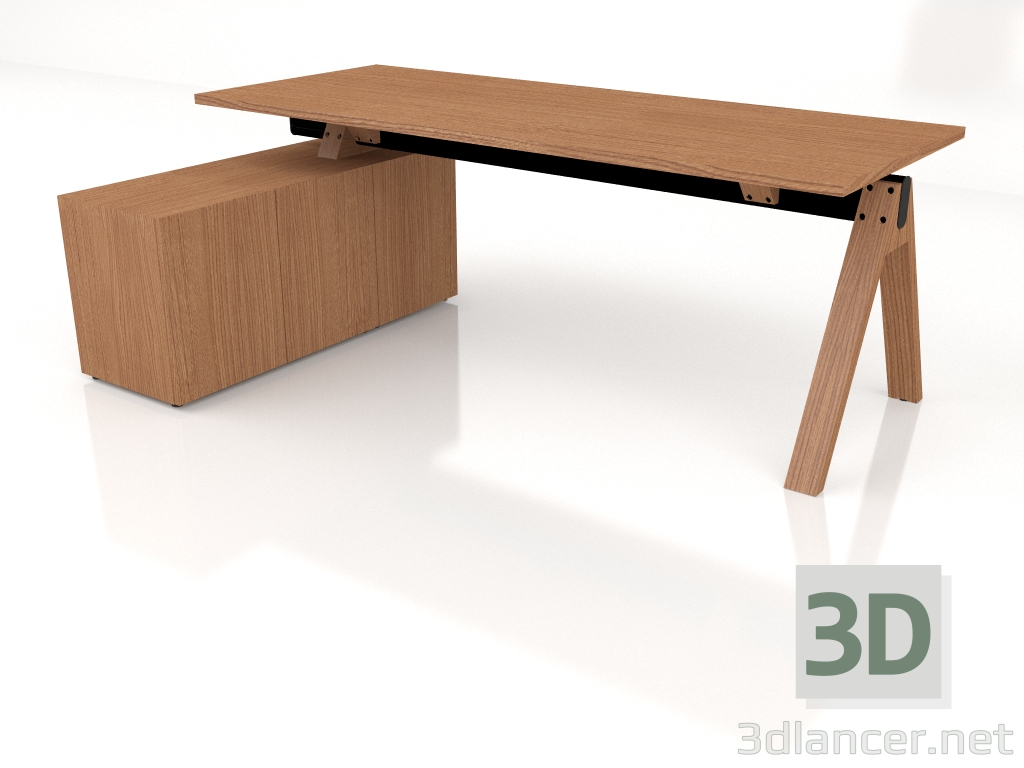 Modelo 3d Mesa de trabalho Viga V203L (2000x1300) - preview