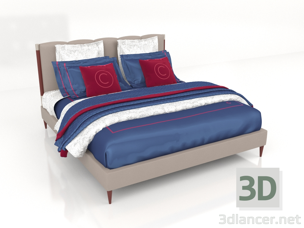 3d model Cama doble (BS103) - vista previa