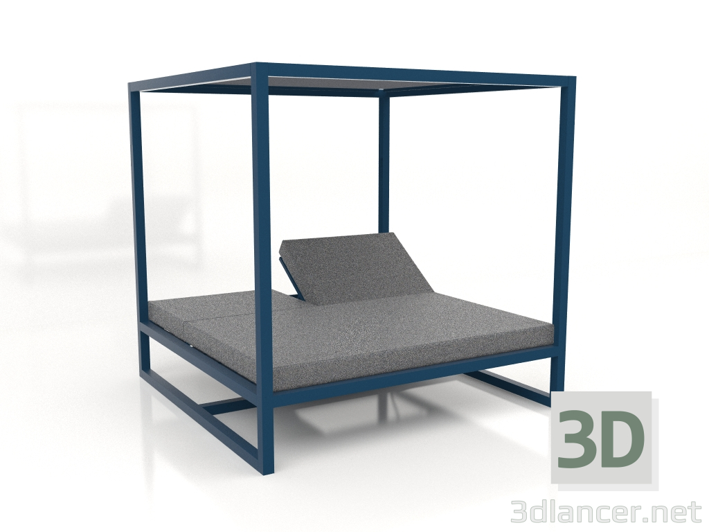 modello 3D Divano rialzato Contract (Grigio Blu) - anteprima