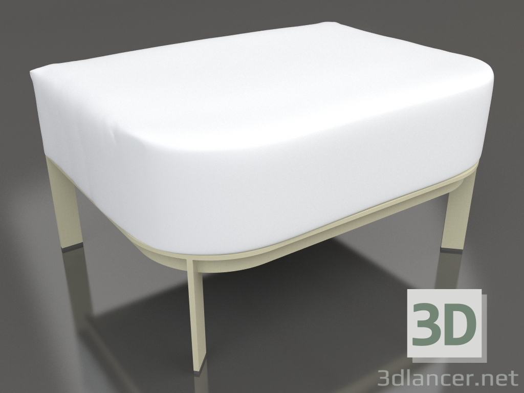 Modelo 3d Pufe para cadeira (Ouro) - preview