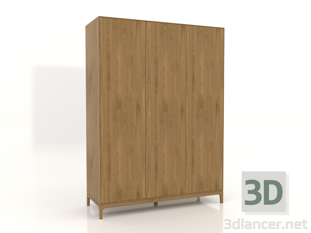 3D modeli Gardırop FARGO 1600x600x2200 mm (doğal meşe) - önizleme