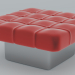 Hocker 3D Ottomane 3D-Modell kaufen - Rendern