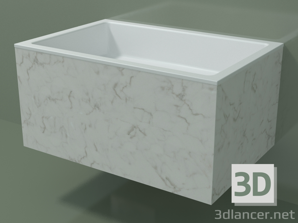 3d model Lavabo de pared (02R142301, Carrara M01, L 72, P 48, H 36 cm) - vista previa