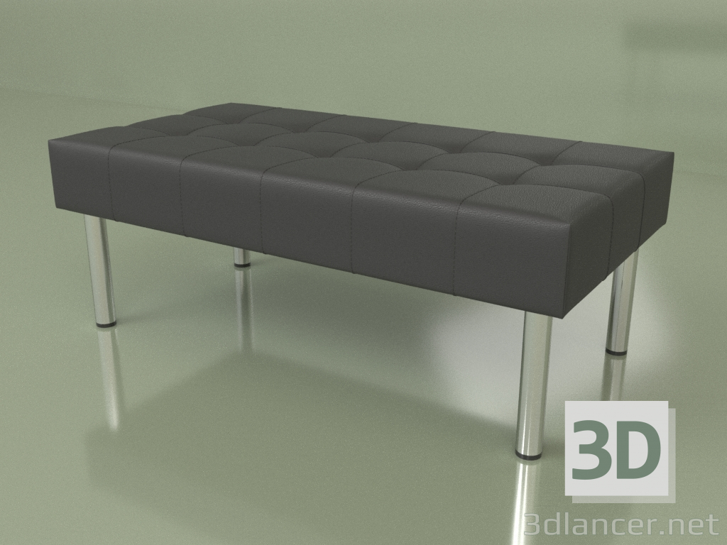 3d model Banquete doble Business (cuero negro) - vista previa