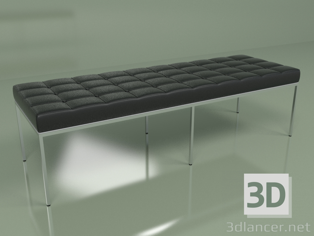 3d model Bench Florence leather width 154 - preview