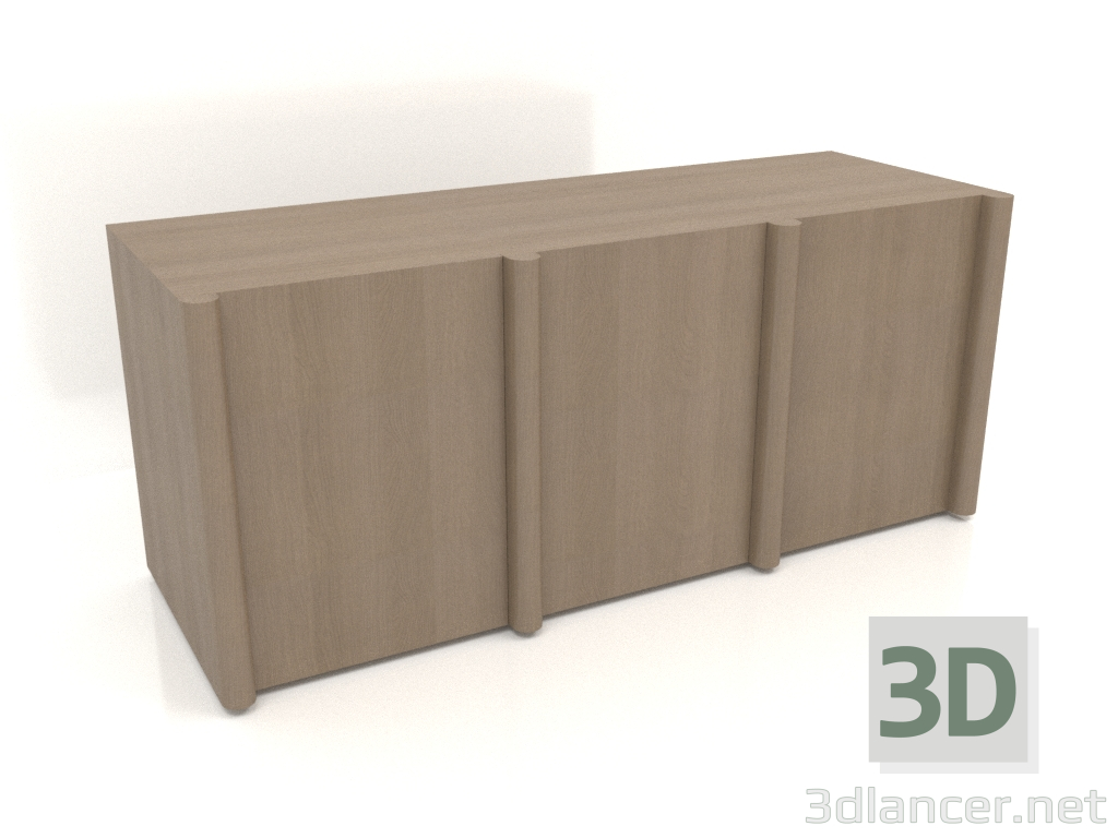 modello 3D Buffet MW 05 (1863x667x800, grigio legno) - anteprima