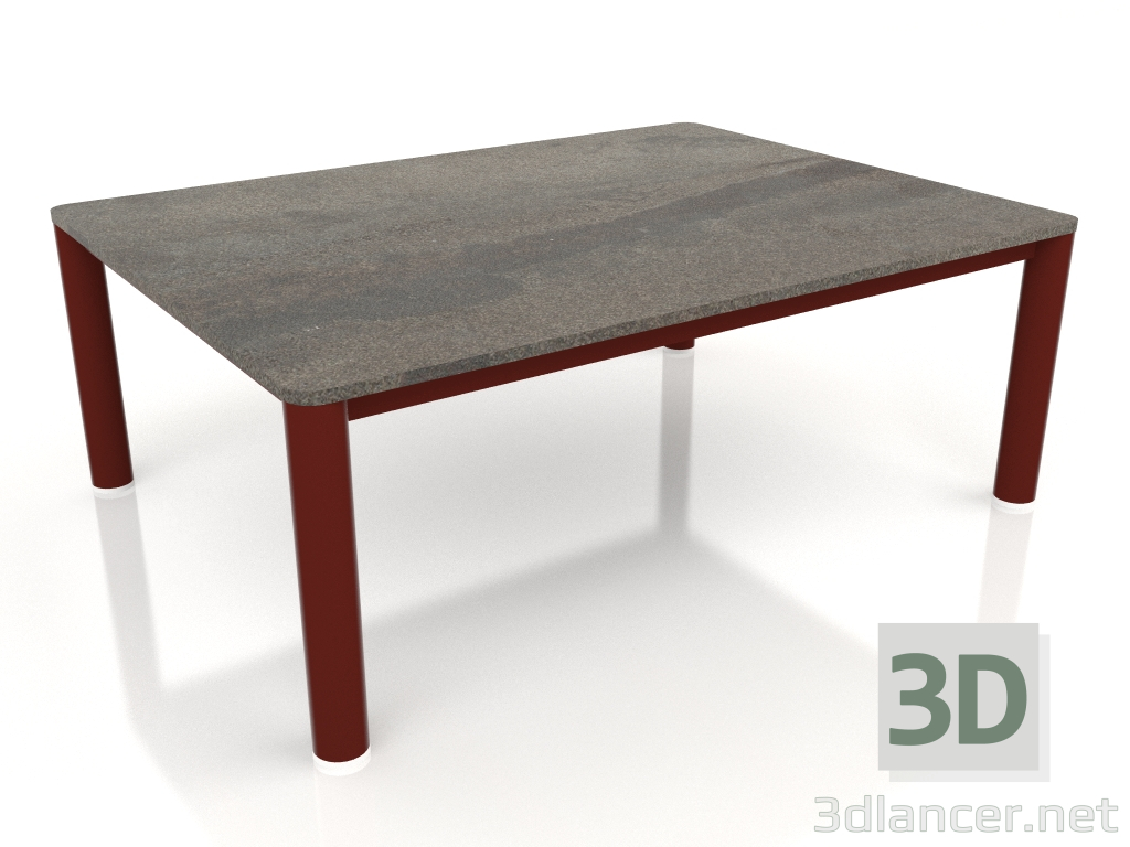 3d model Coffee table 70×94 (Wine red, DEKTON Radium) - preview