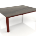 Modelo 3d Mesa de centro 70×94 (Vinho tinto, DEKTON Radium) - preview