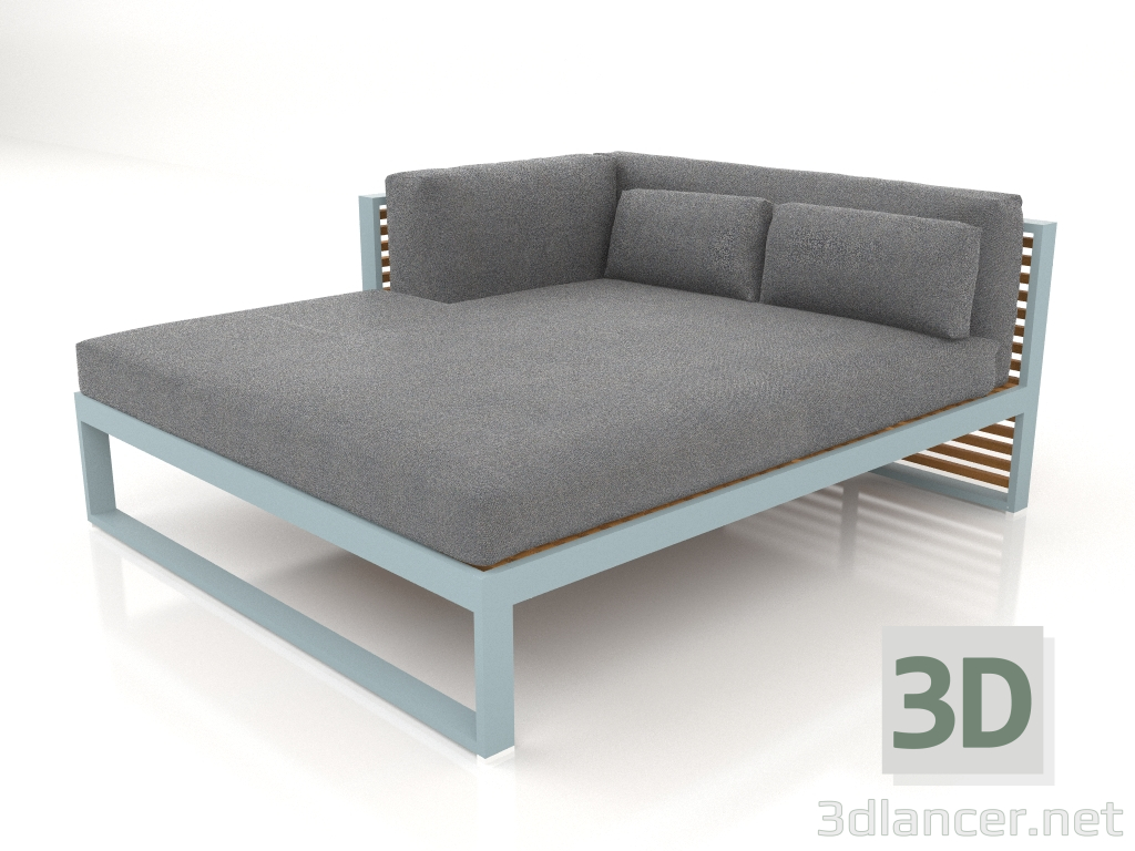 3d модель Диван модульний XL, секція 2 ліва, штучне дерево (Blue grey) – превью