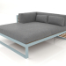 3d model Sofá modular XL, sección 2 izquierda, madera artificial (Gris azul) - vista previa