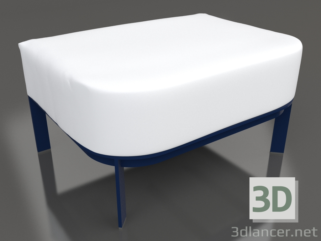 3d model Puf para silla (Azul noche) - vista previa