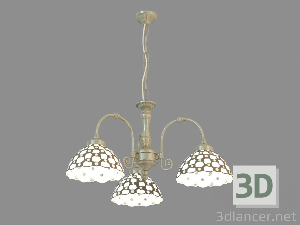 modello 3D Lampadario A3168LM-3AB - anteprima