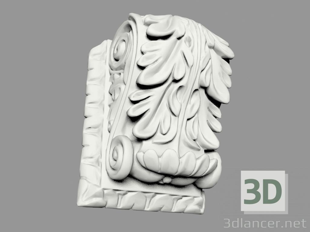 modello 3D Staffa (KR35) - anteprima