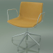 3d model Chair 2046 (5 legs, with armrests, chrome, with front trim, polypropylene PO00401) - preview