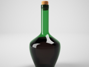 bottle of wine with cork