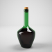 botella de vino con corcho 3D modelo Compro - render