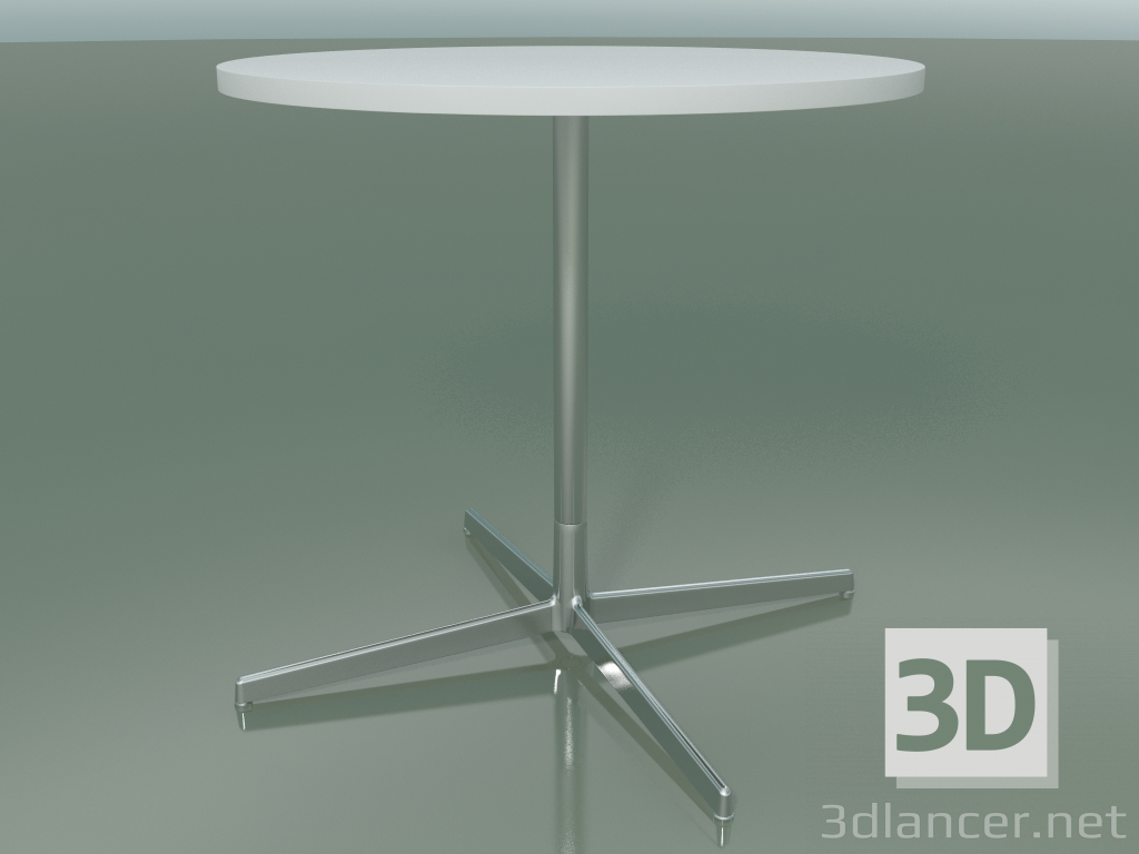 3d model Mesa redonda 5514, 5534 (H 74 - Ø 79 cm, blanco, LU1) - vista previa