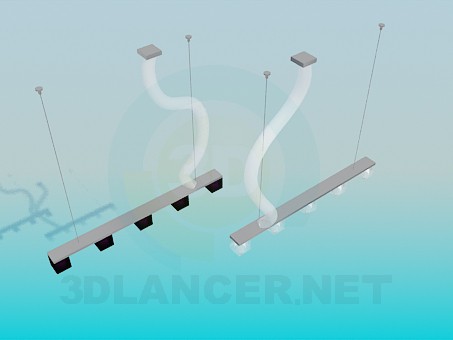 3D Modell Pendelleuchten - Vorschau