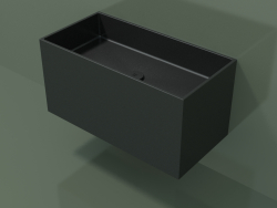 Lavabo suspendu (02UN42101, Deep Nocturne C38, L 72, P 36, H 36 cm)