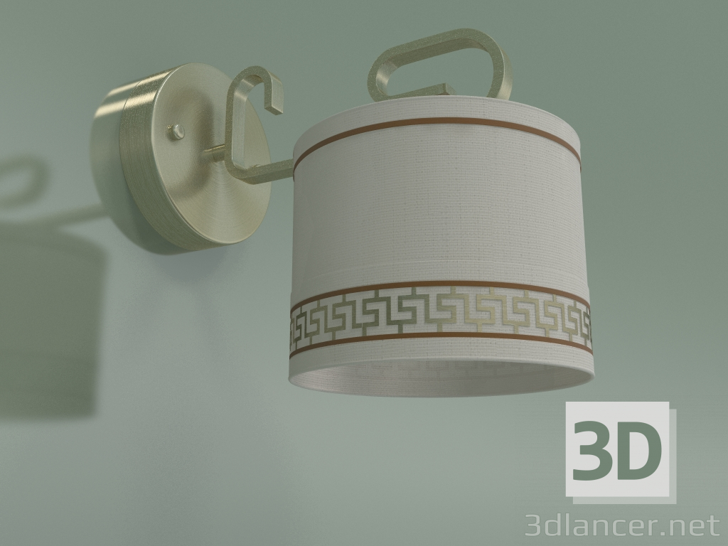 modello 3D Applique 60086-1 (bronzo antico) - anteprima